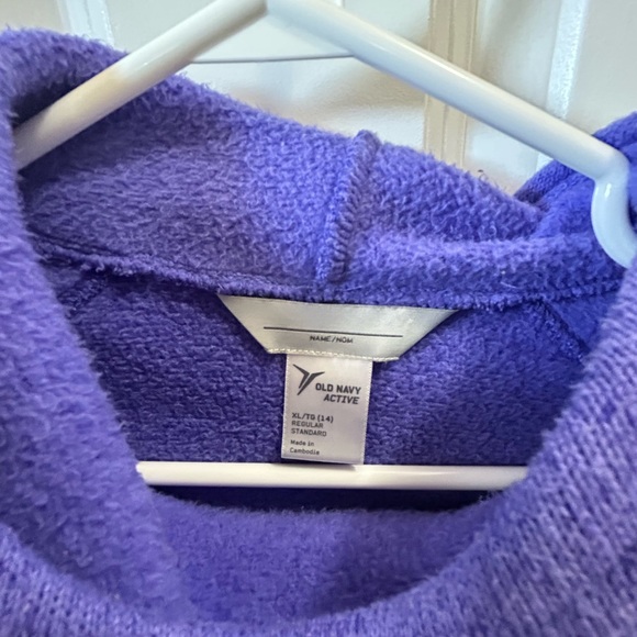 Old Navy Active Cowl Neck Hoodie Girls Size 14 - Picture 3 of 4